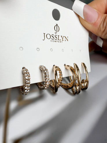 Elegant Ensemble Trio Earring Set