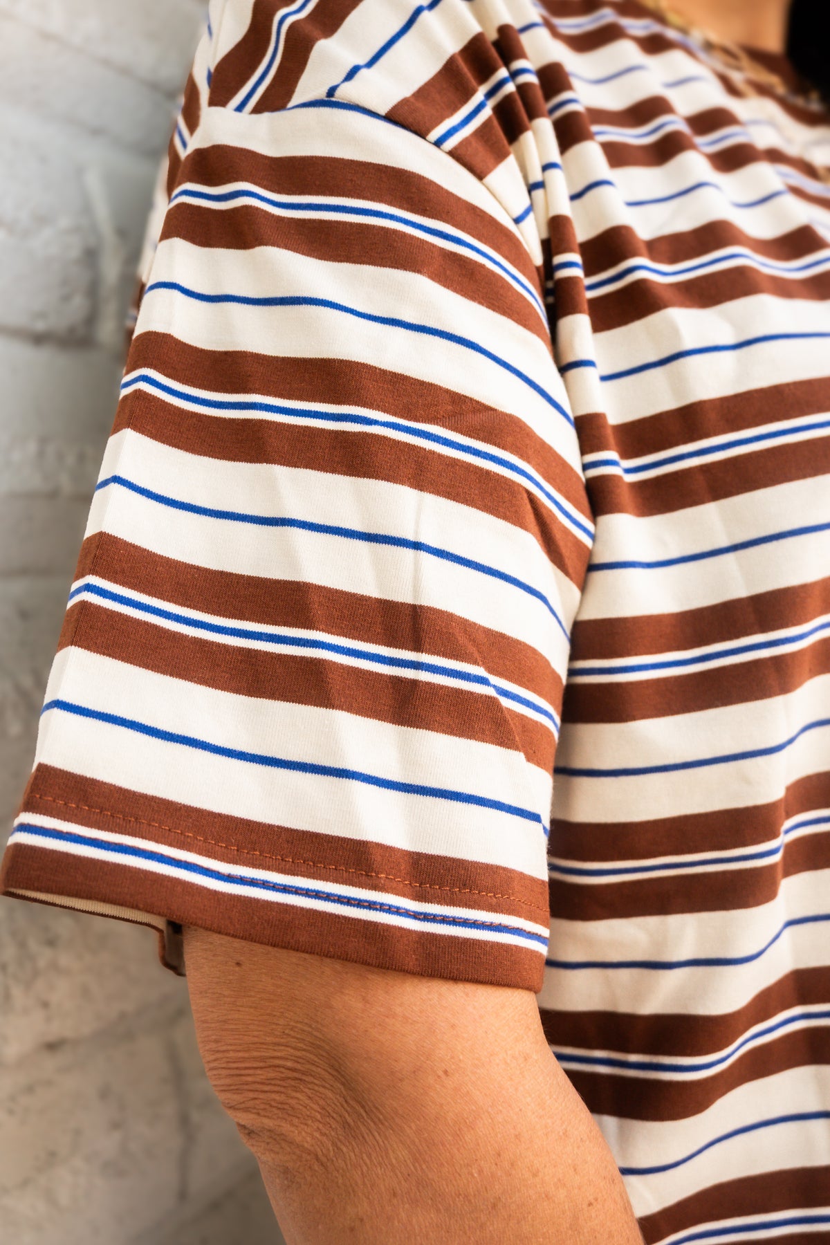 Heritage Stripe Embroidered Top
