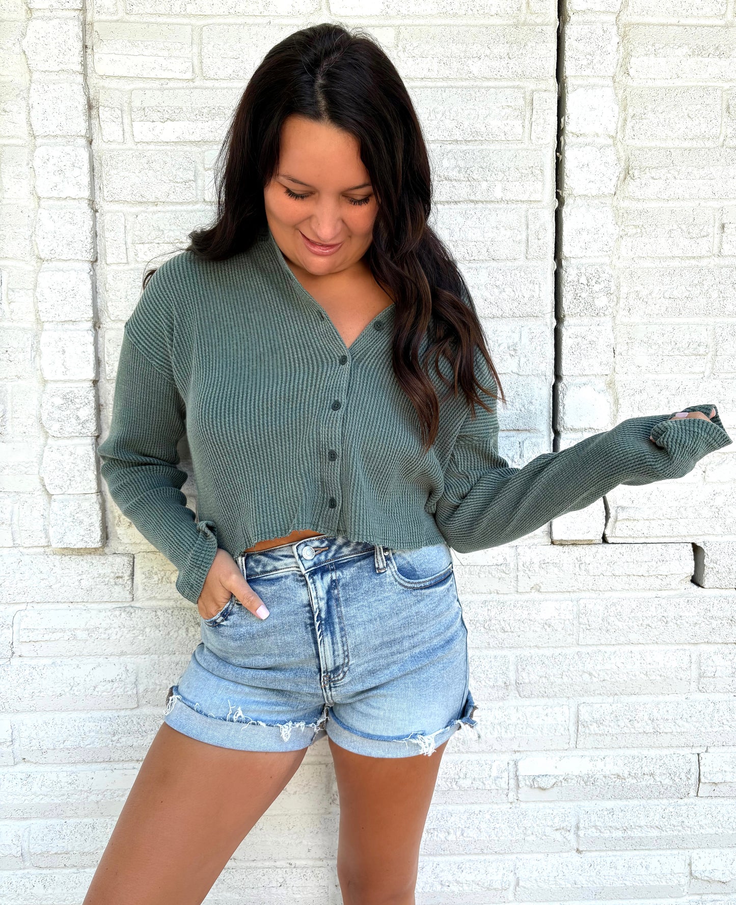 Meadow Mist Button Up Top