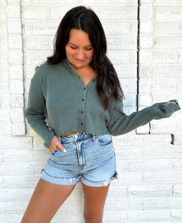 Meadow Mist Button Up Top