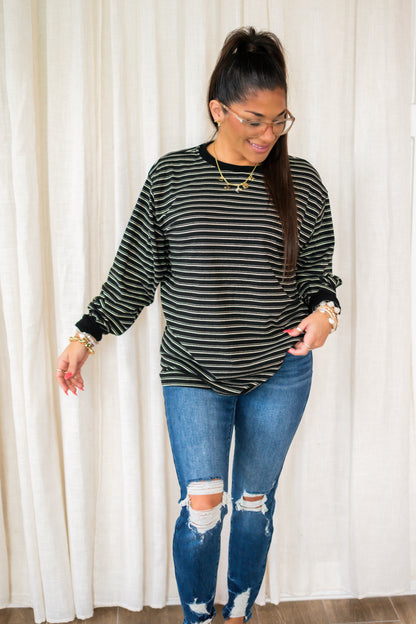 Perfect Stripe Pullover Top