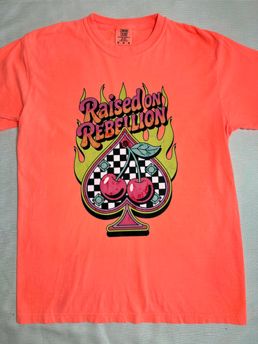 Raised On Rebellion Bright Graphic T-Shirt