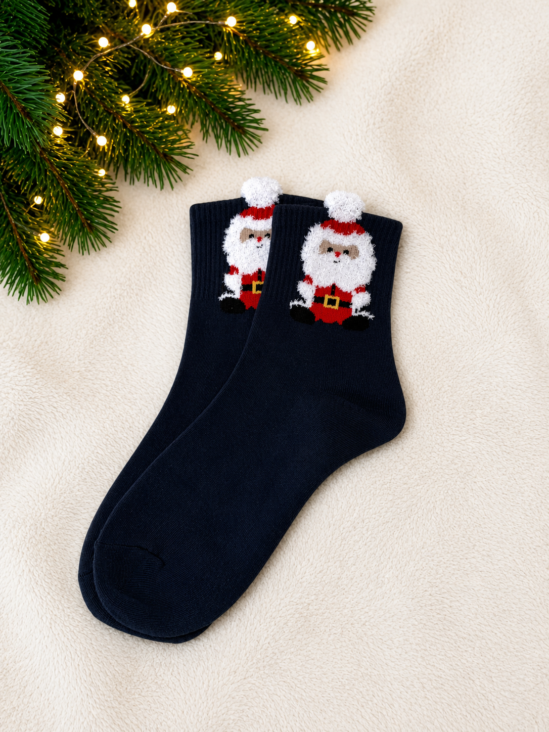 Santa Crew Socks
