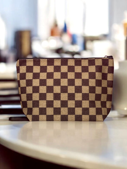 Vanity Check Travel Cosmetic Pouch