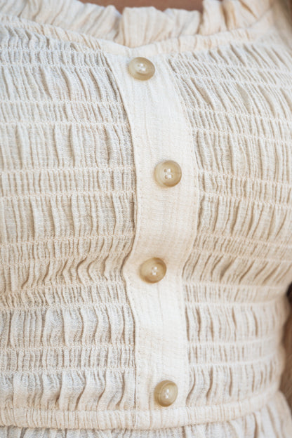 Penelope Smocked Blouse Top