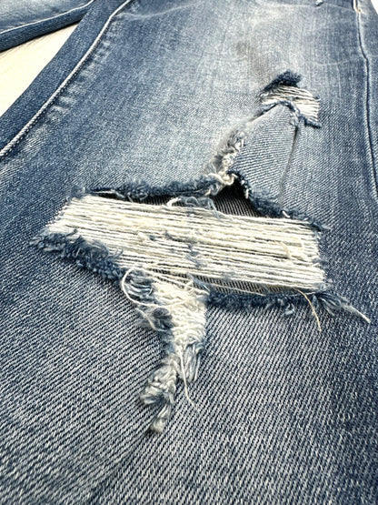Fallon Flare Distressed Hem Denim Jeans