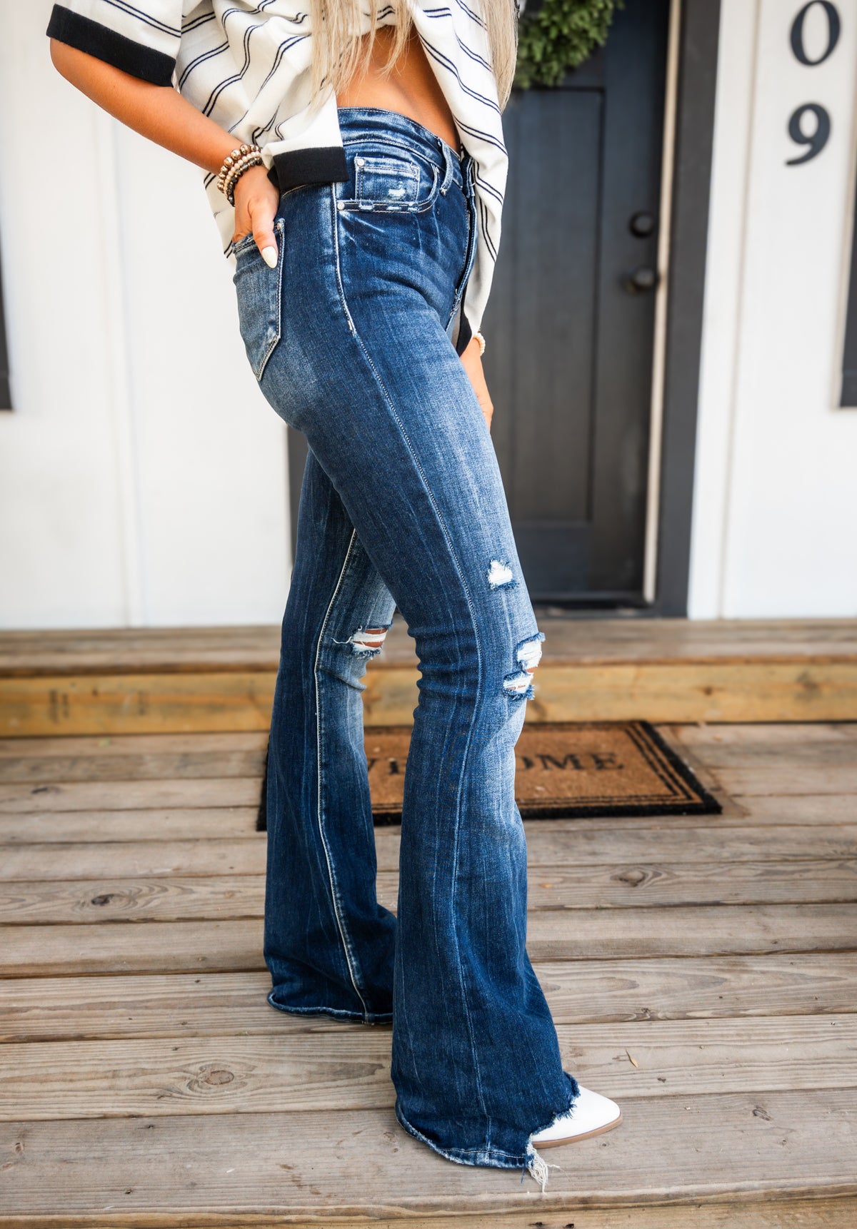 Dixie Denim High Rise Flare Jeans