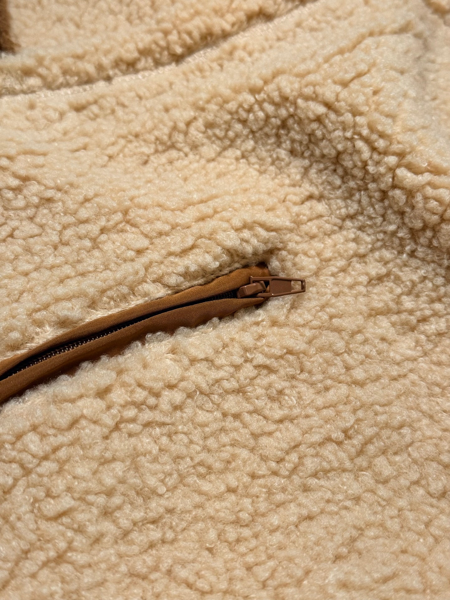 Honey Haze Half-Button Sherpa Sweatshirt