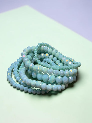 Ocean Blue Bangle Bracelet Set