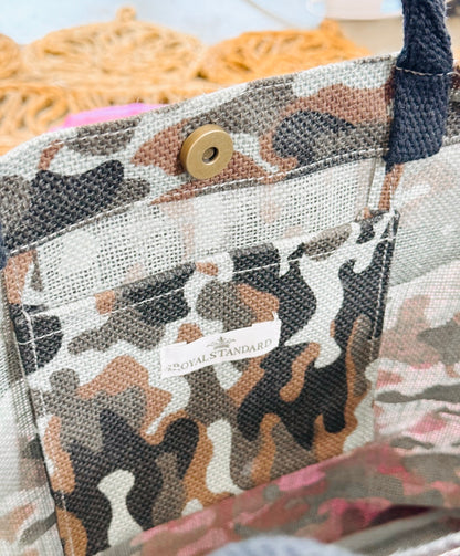 On The Frontier Camo Tote Bag