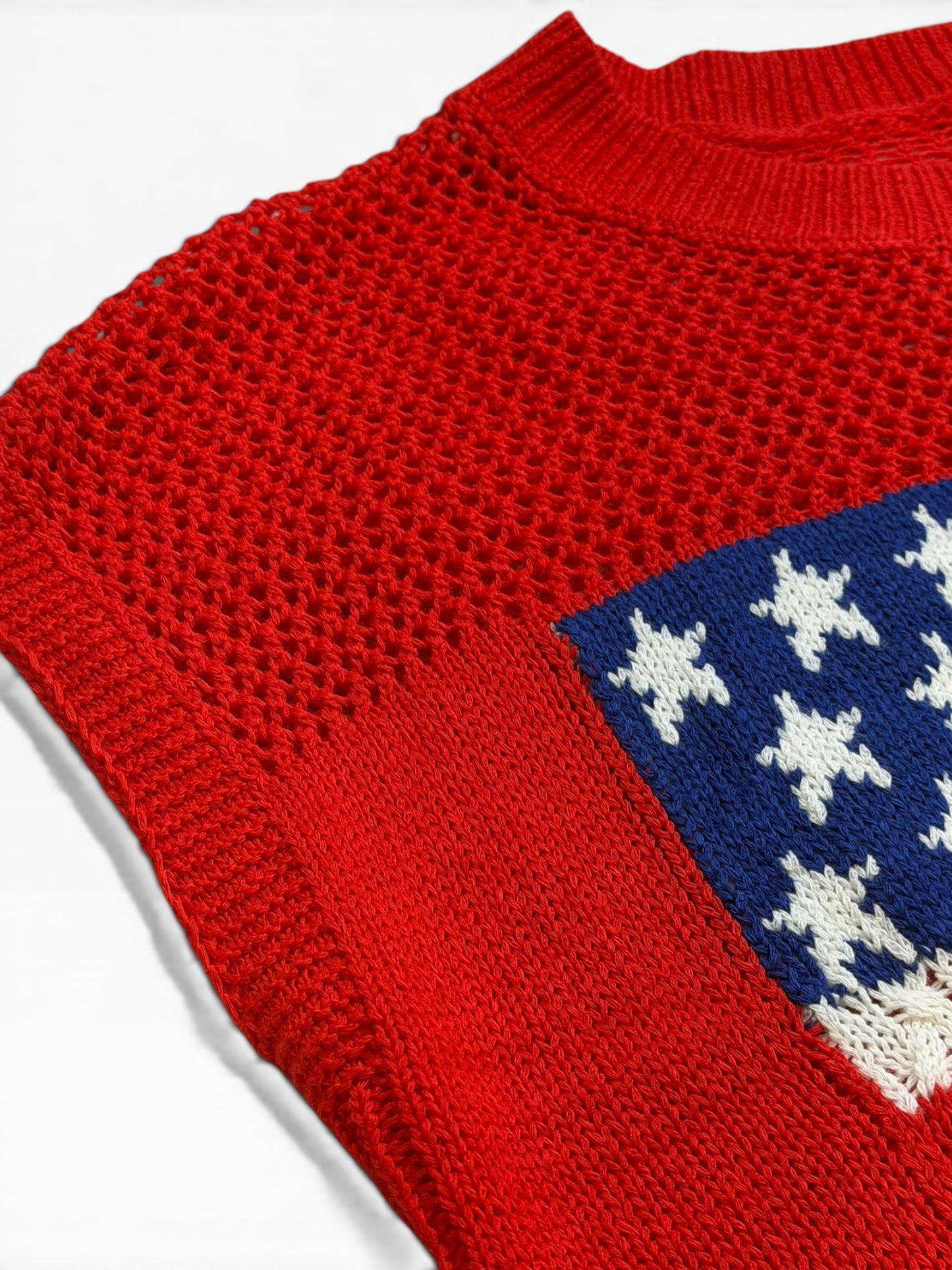 Star‑Spangled Sweater Tee Top