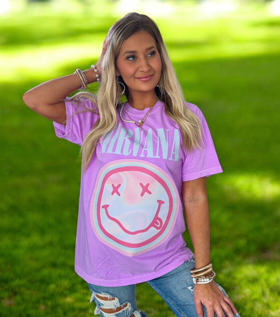 Swirls And Smiles Graphic Tshirt