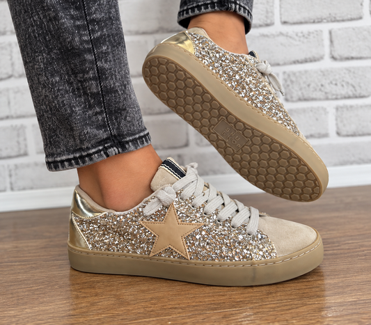 Sterling Sparkle Glitter Sneaker Shoes