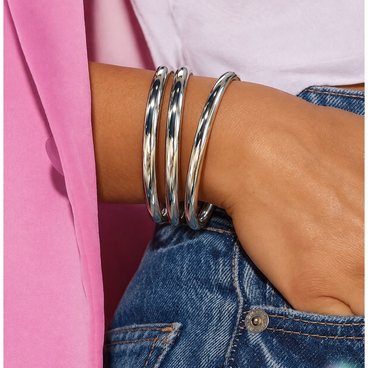 Triple Threat Bangle Bracelet Set