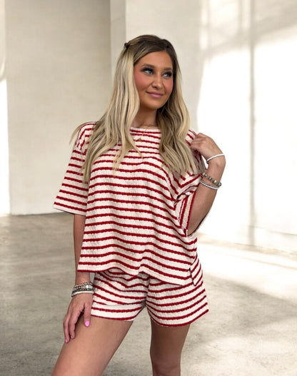 Bold Line Striped Lounge Set
