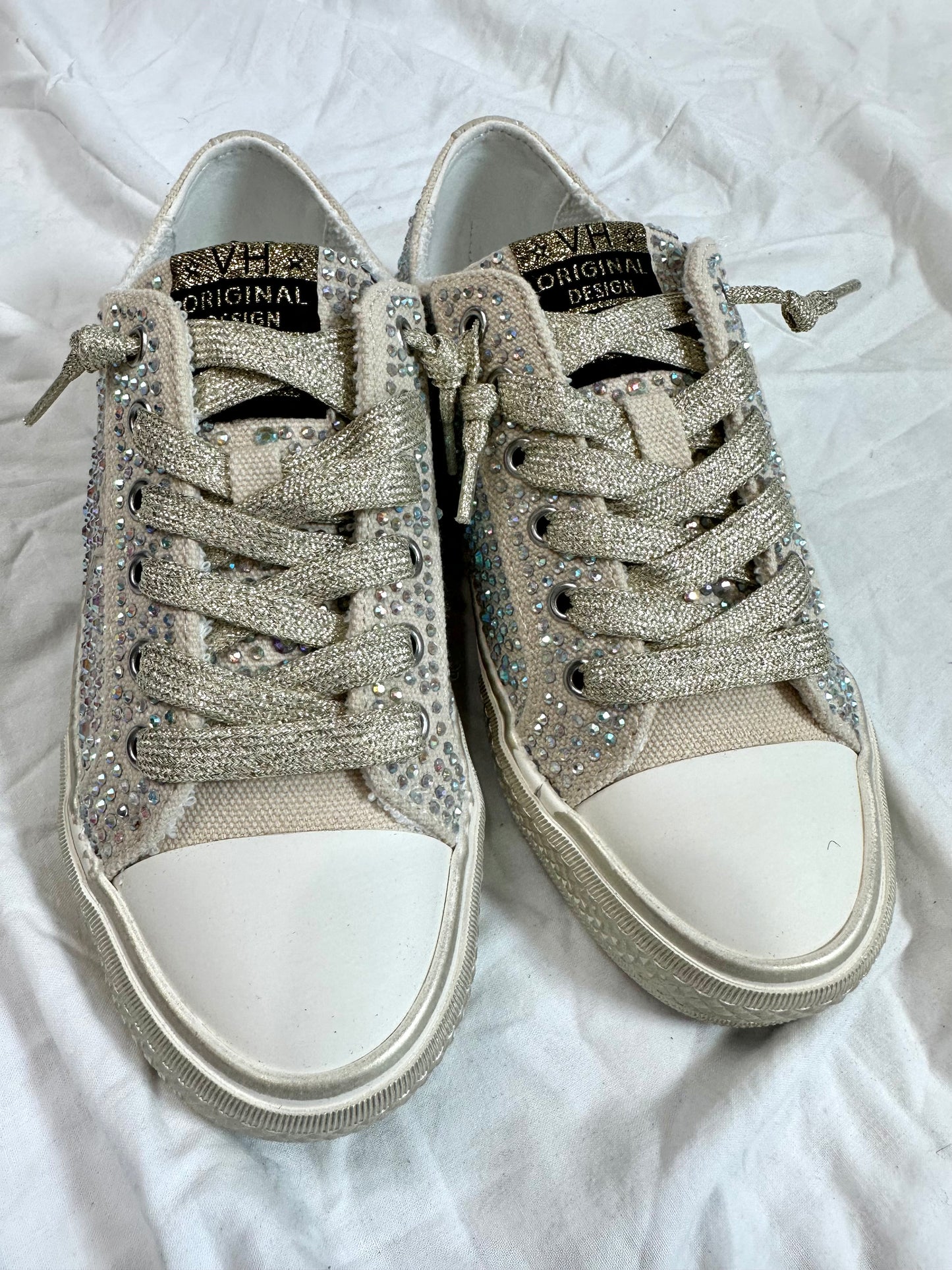 Lunden Lux Gold Rhinestone Vintage Havana Sneakers