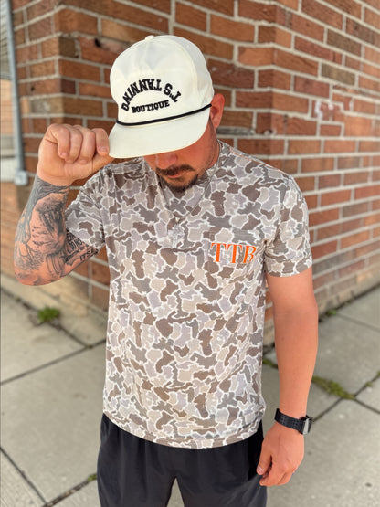 TTB Orange On Camo Graphic Tshirt
