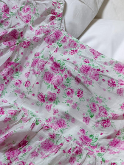 Floral Daydream Square‑Neck Dress