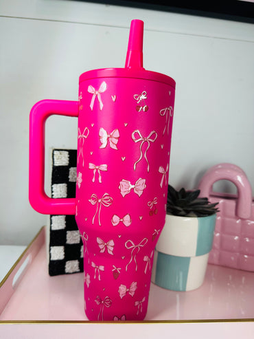 Strawberry Patch Stainless Steel Tumbler