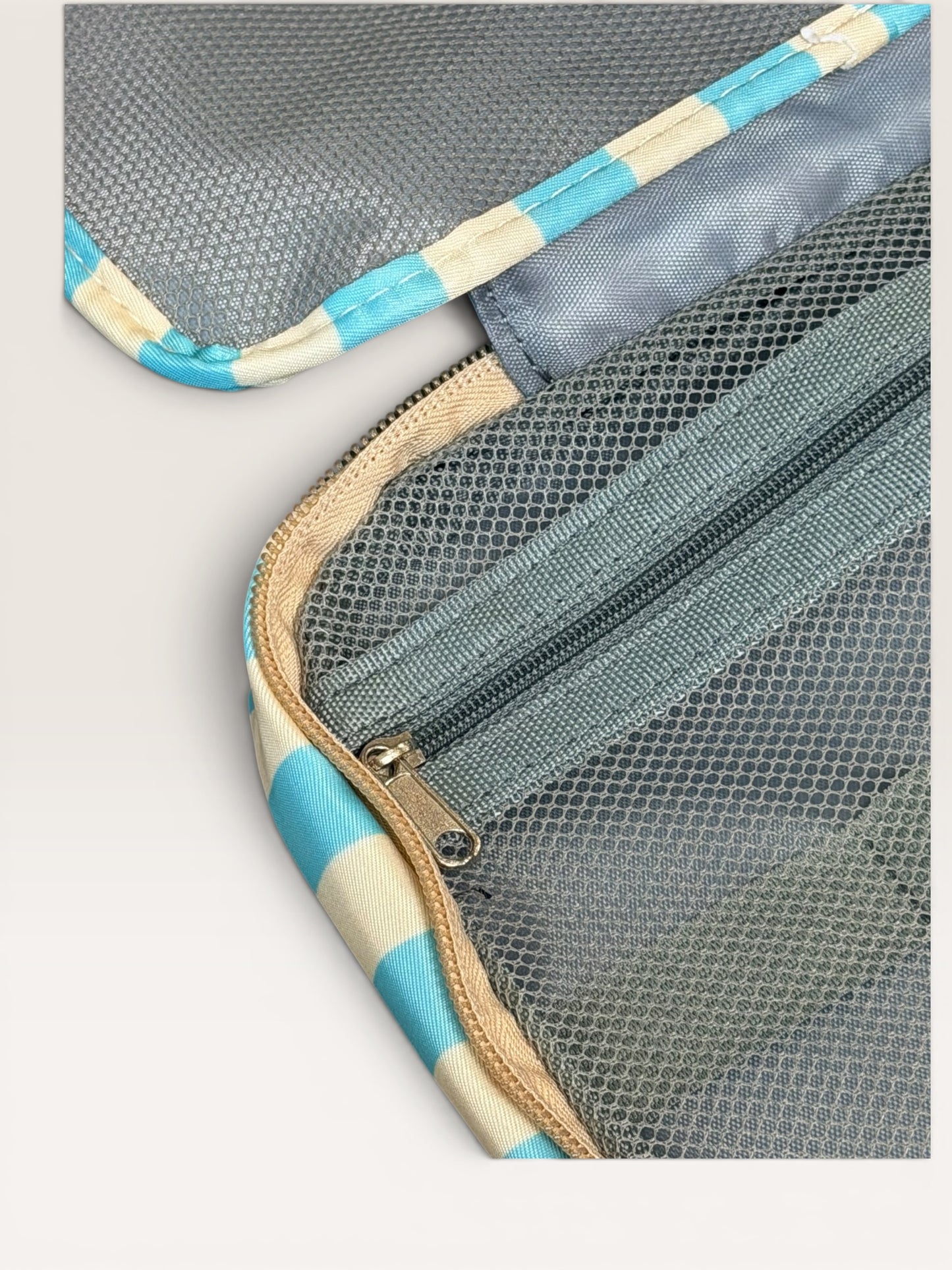 Striped Hanging Toiletry Organizer Bag