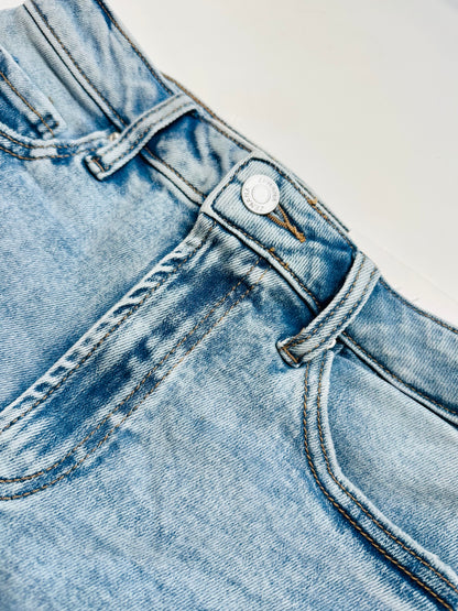 Willow Distressed Hem Denim Shorts