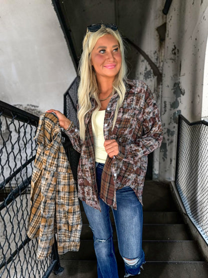 Chilly Morning Flannel Tops