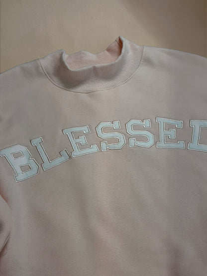 BLESSED Mock Neck Sweatshirt