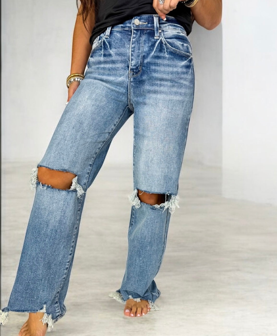 Ryan Lane Destroyed Hem Mom Jean