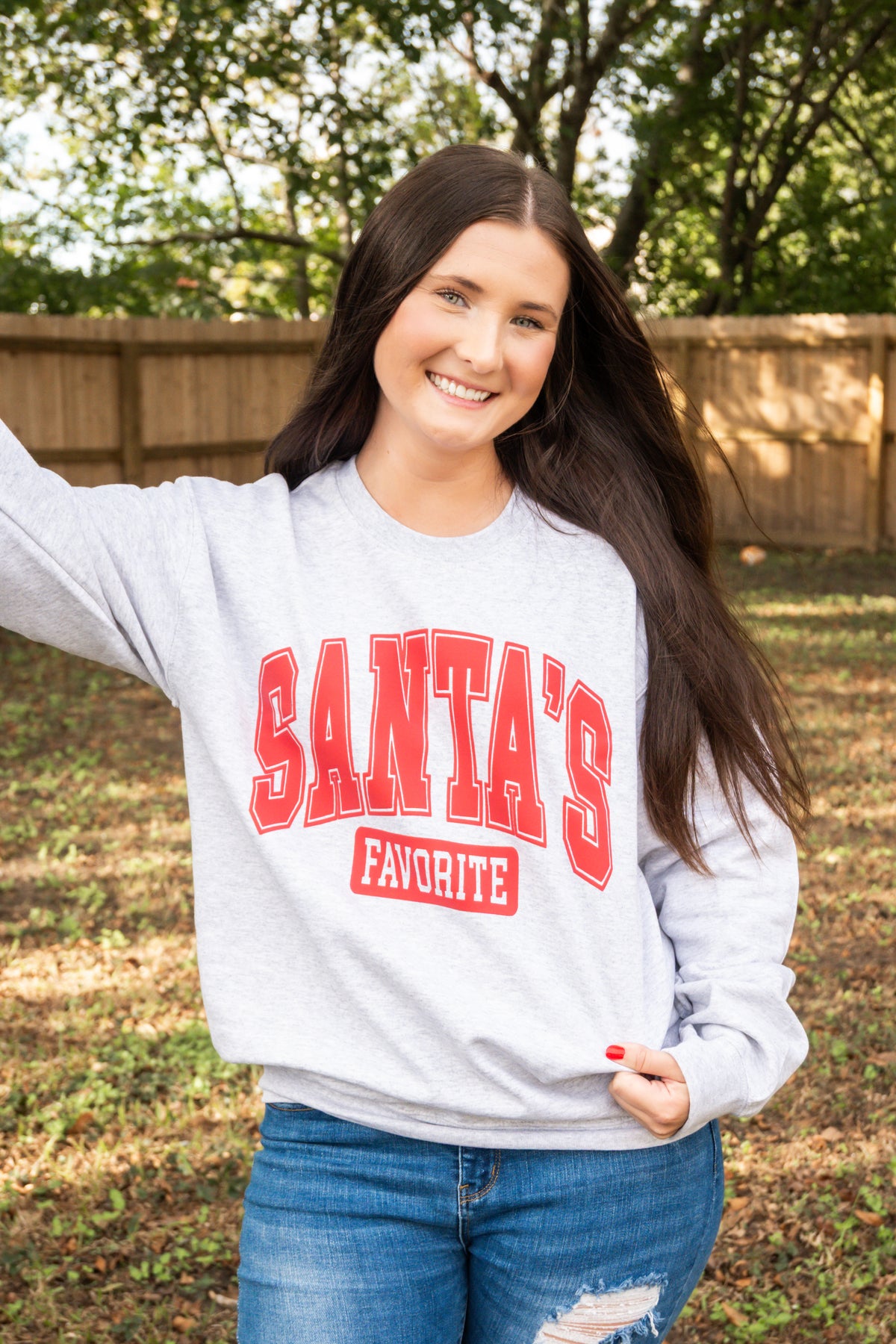 Santa's FAVE PUFF Graphic Crewneck