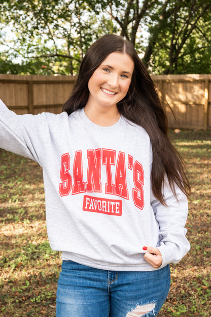 Santa's FAVE PUFF Graphic Crewneck