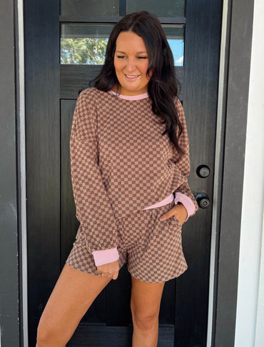 Expresso Checkmate Two Piece Lounge Set