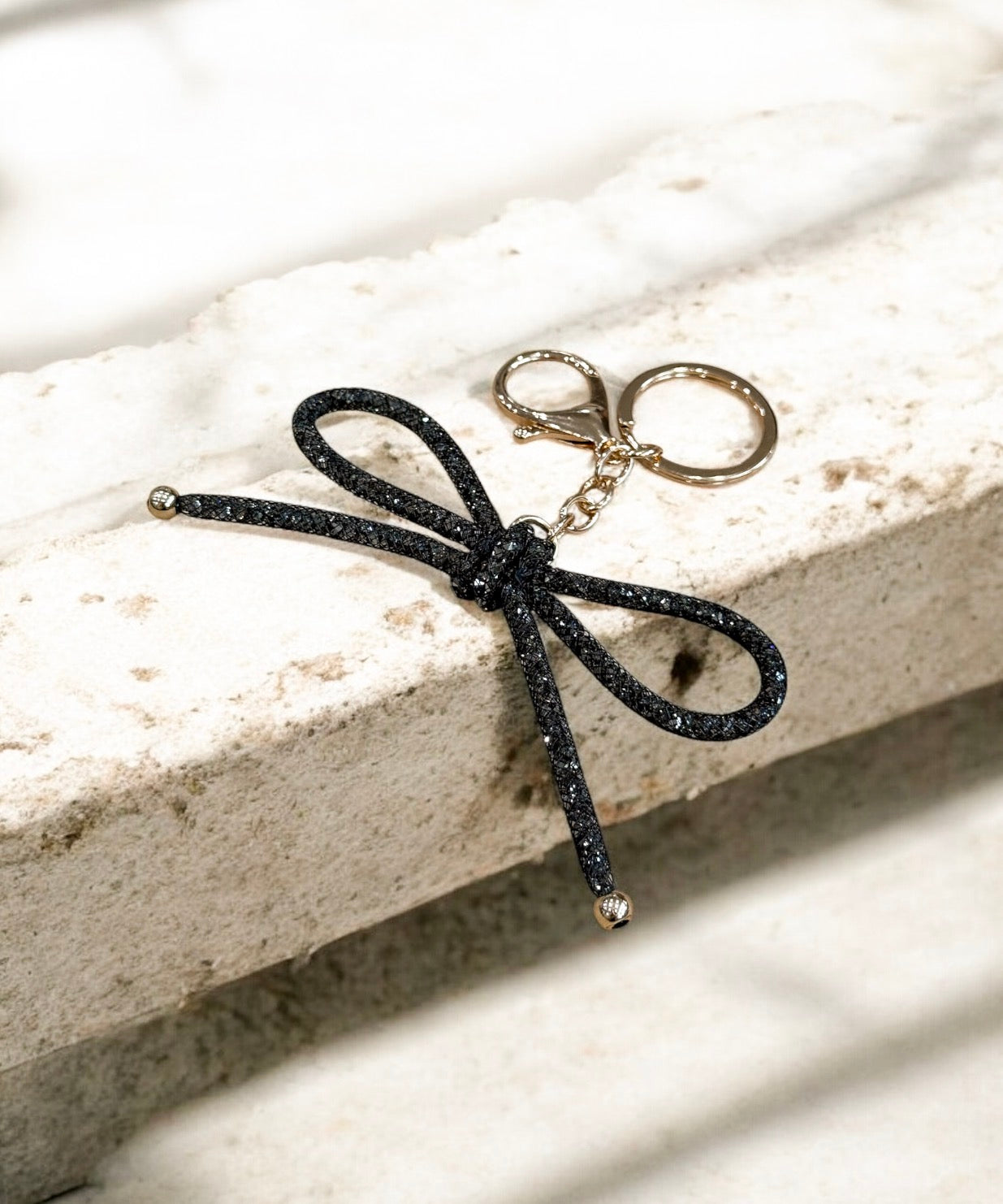 Twinkle Bow Charm Keychain