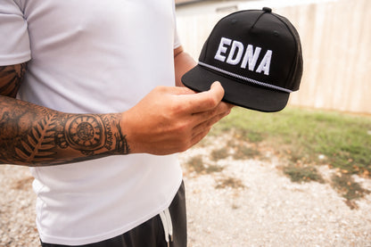 EDNA Black Rope Hat