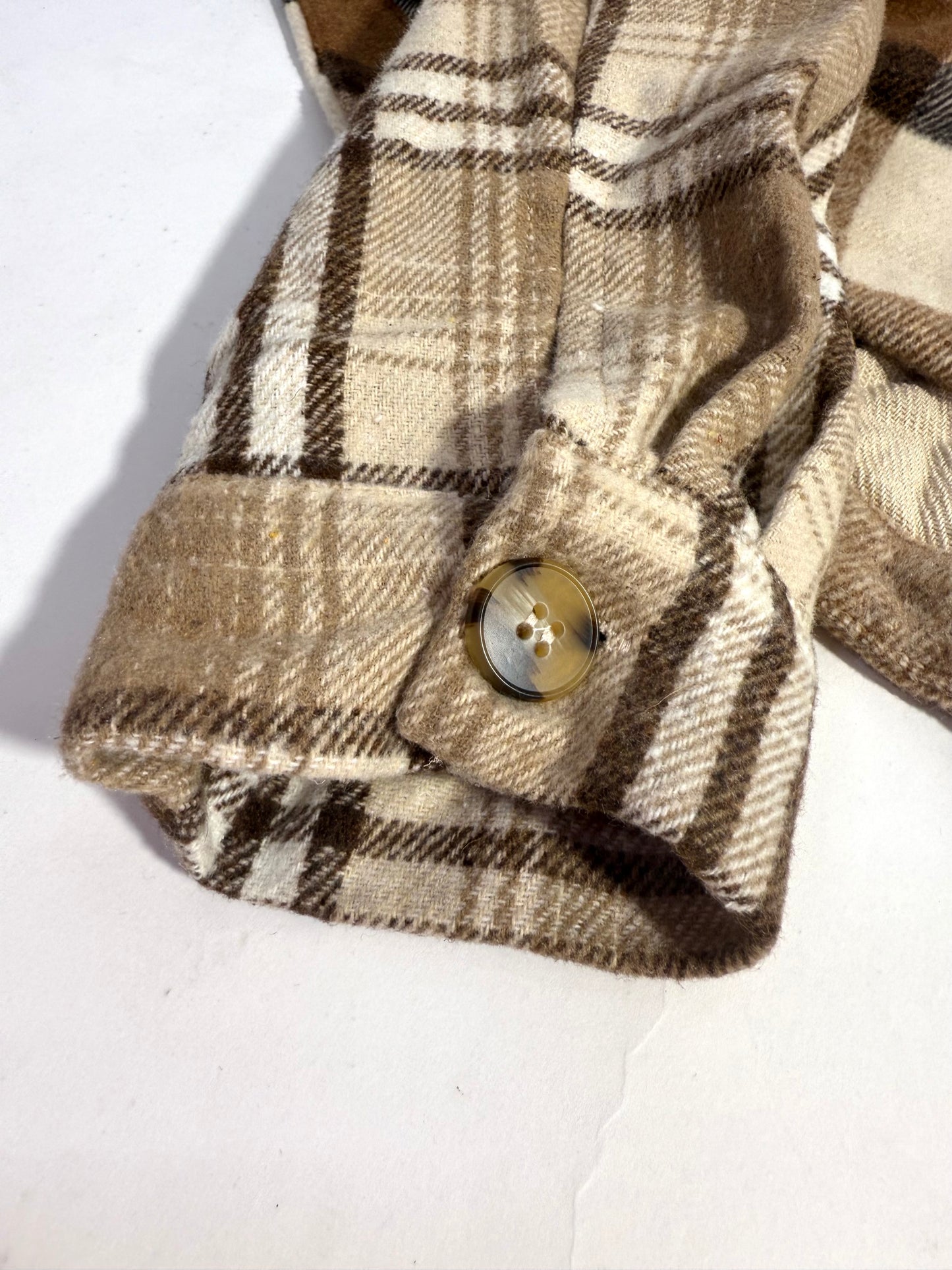 Rustic Charm Brown Flannel Top