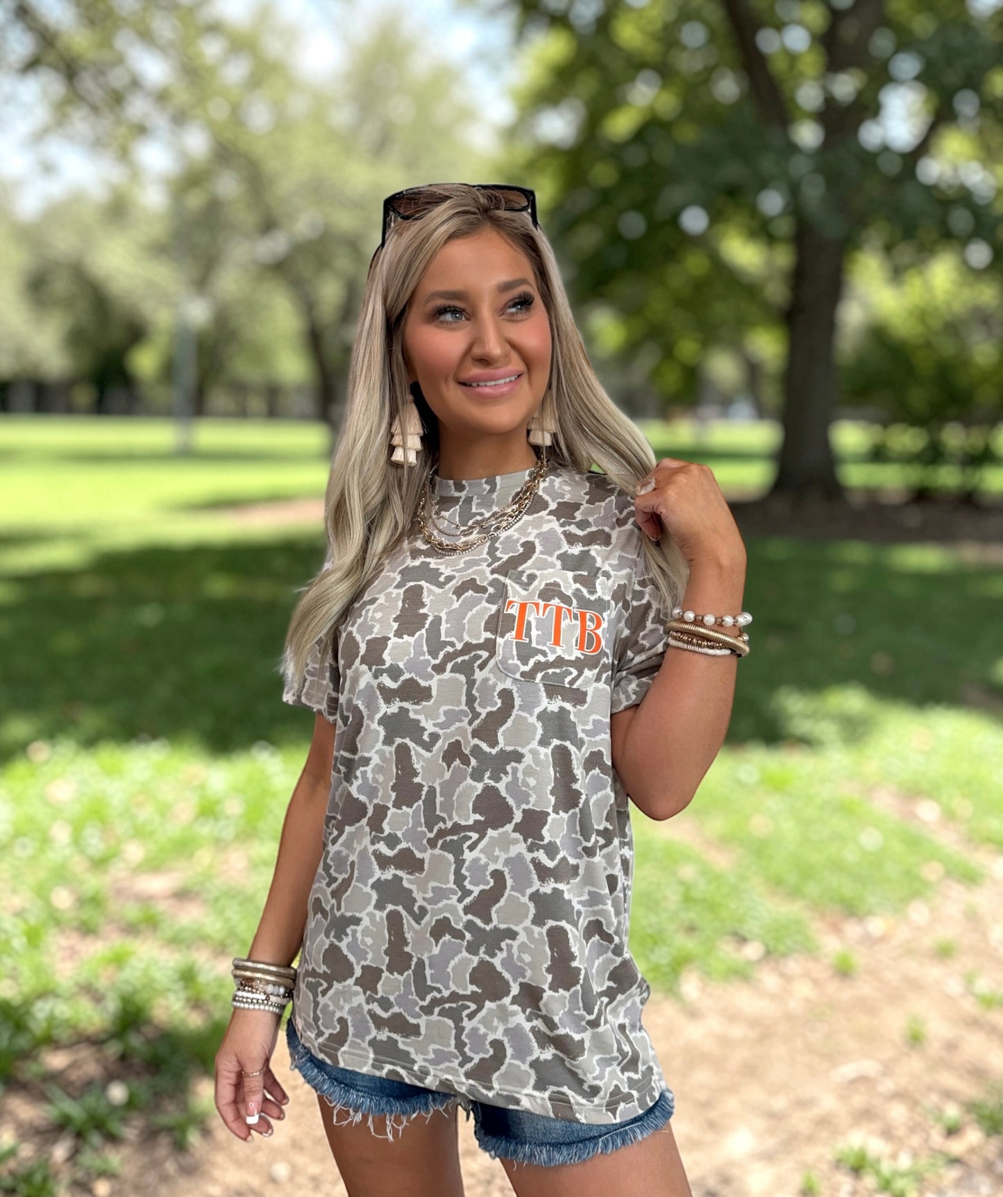 TTB Orange On Camo Graphic Tshirt