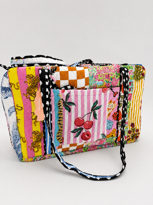 The Heritage Quilted Weekender Duffle Bag