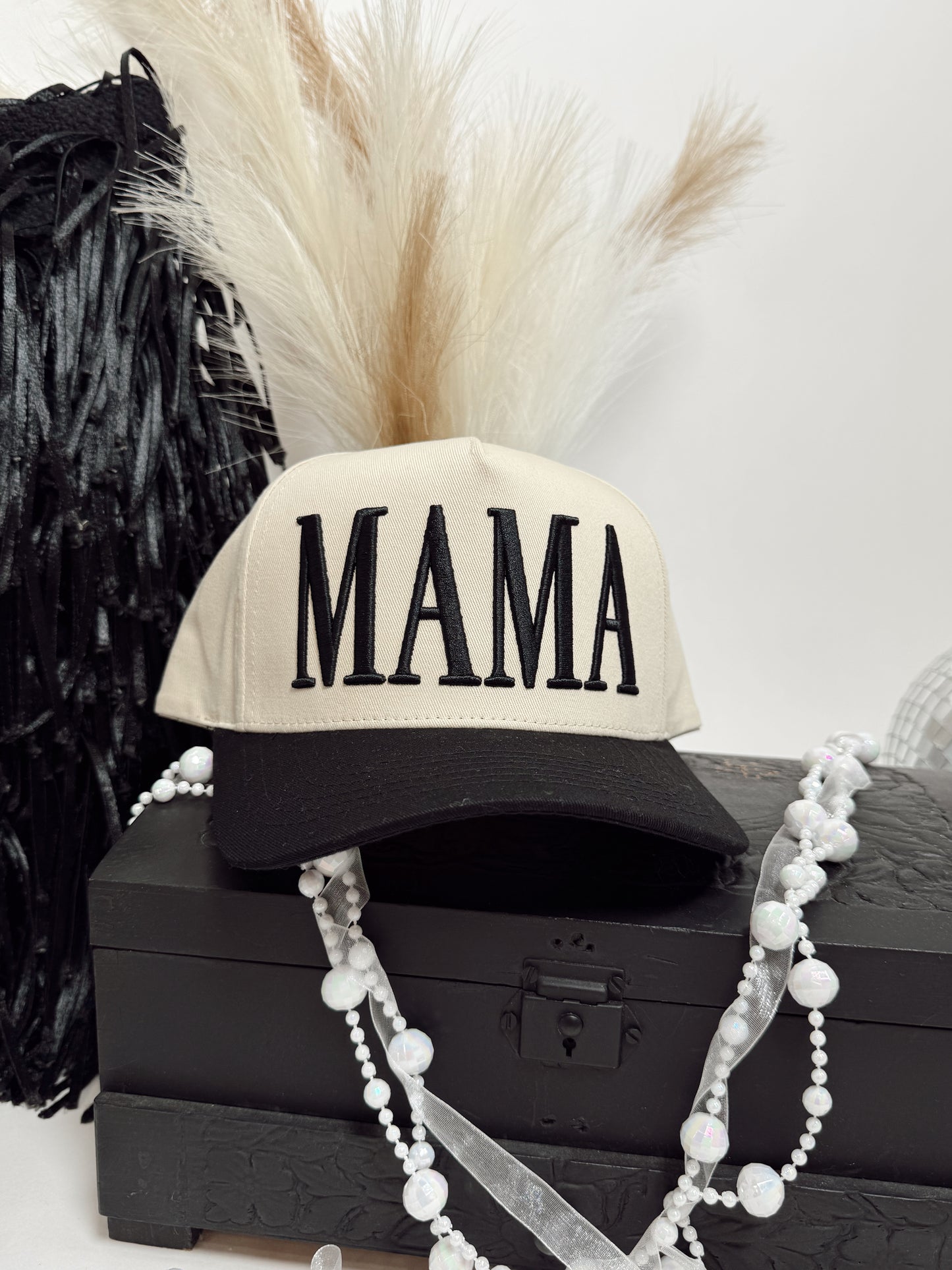 MAMA Black And Tan Trucker Hat