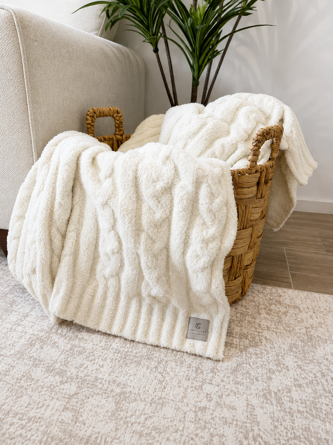 Braided Luxe Throw Blanket