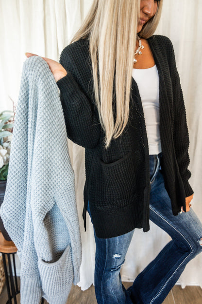 Waffle Haven Open Cardigan