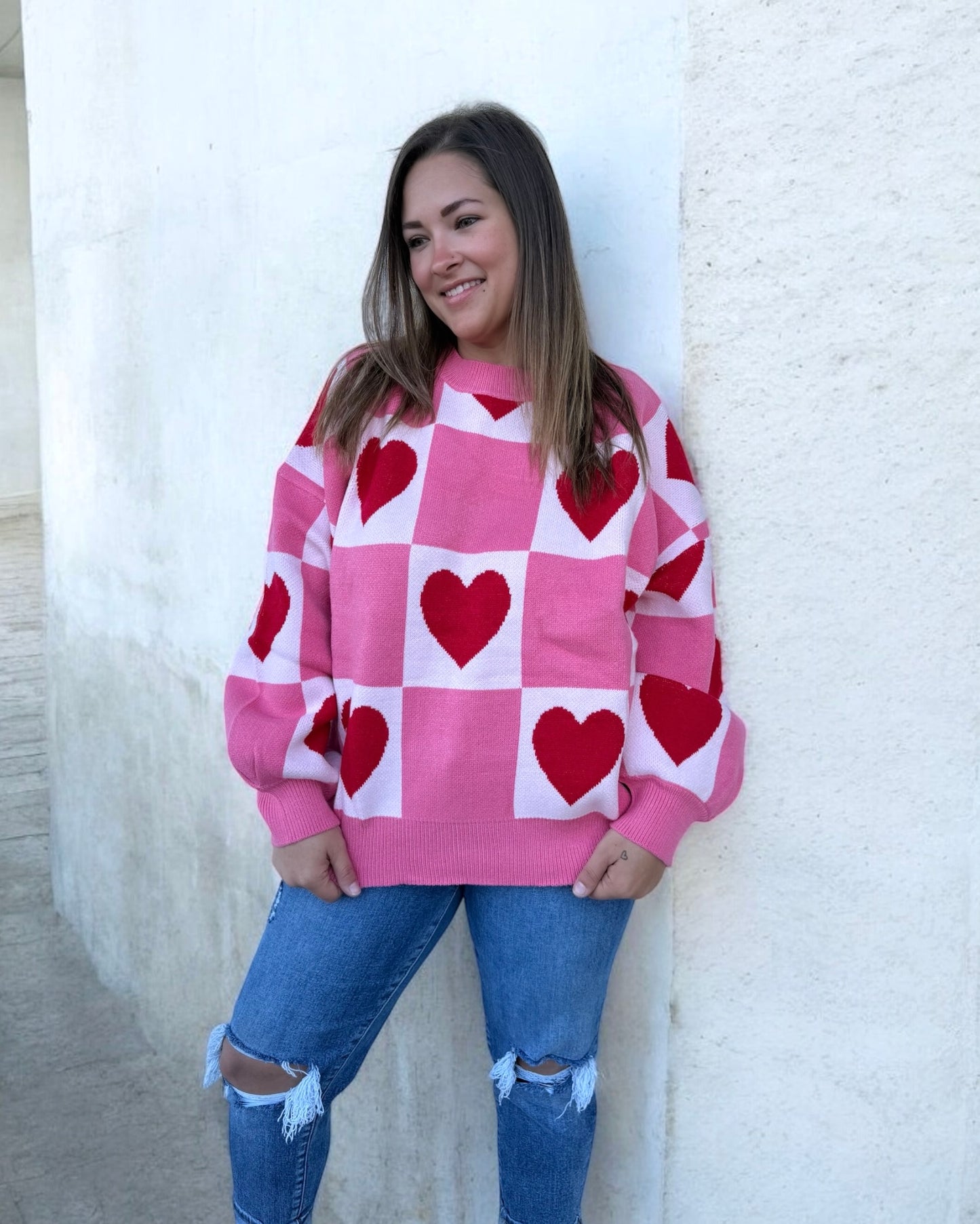 Sweetheart Love Block Pullover