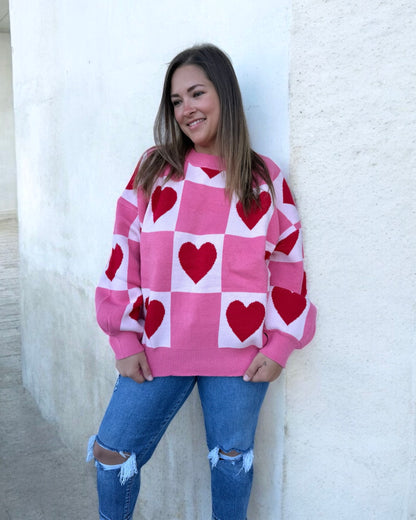 Sweetheart Love Block Pullover