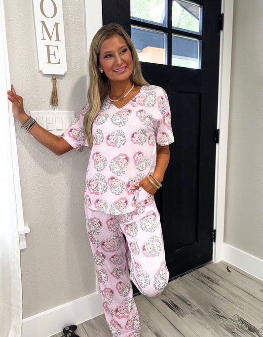 Sugarplum Santa Pant Pajama Set