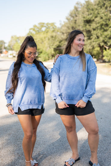 Effortless Exposed Seam Sweatshirt