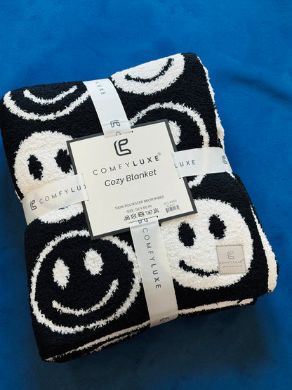 Smiley Luxe Throw Blanket