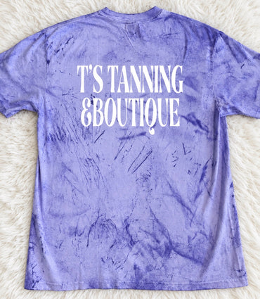Purple And White TTB Logo Graphic T-shirt