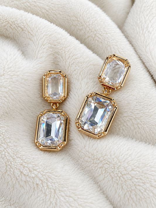 Dazzling Drop Dangle Stud Earrings