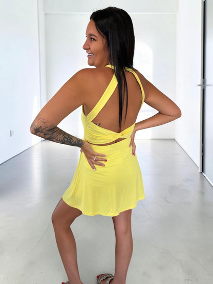 Sun-flare Motion Mini Active Dress