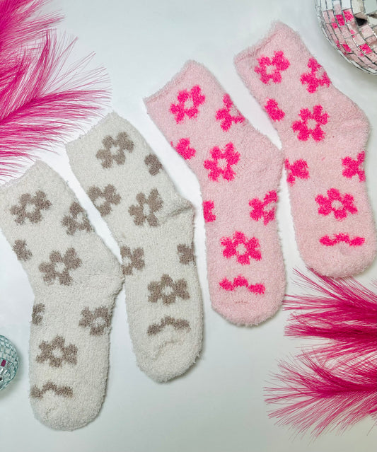 Spring Is In The Air Fuzzy Socks