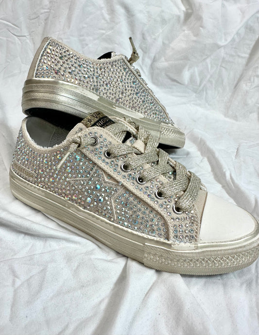 Lunden Lux Gold Rhinestone Vintage Havana Sneakers