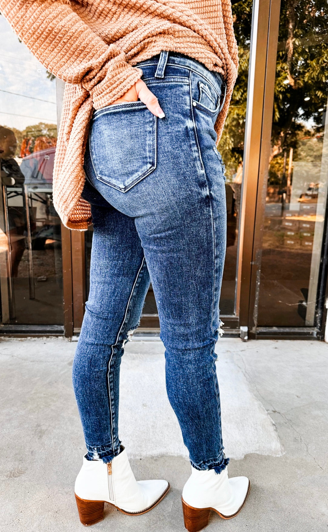 Tanya  Distressed Skinny Jeans